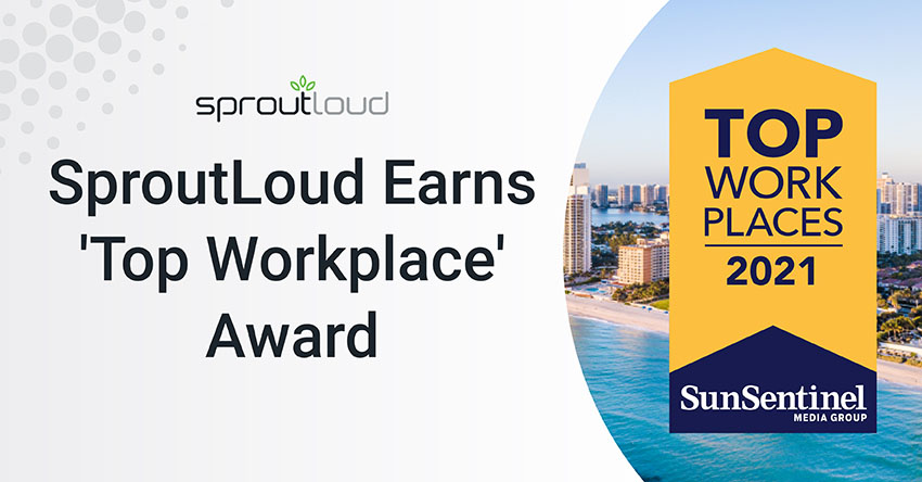 SproutLoud Earns Top Workplace Award