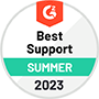 Best Support - Quality of Support - in Local Marketing - G2 Summer 2023 Report